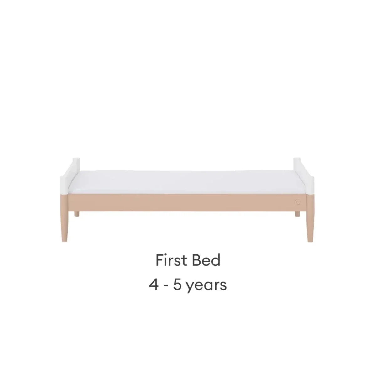 Gaia Baby Eos Nursery Cot Bed - Powder Blush/White