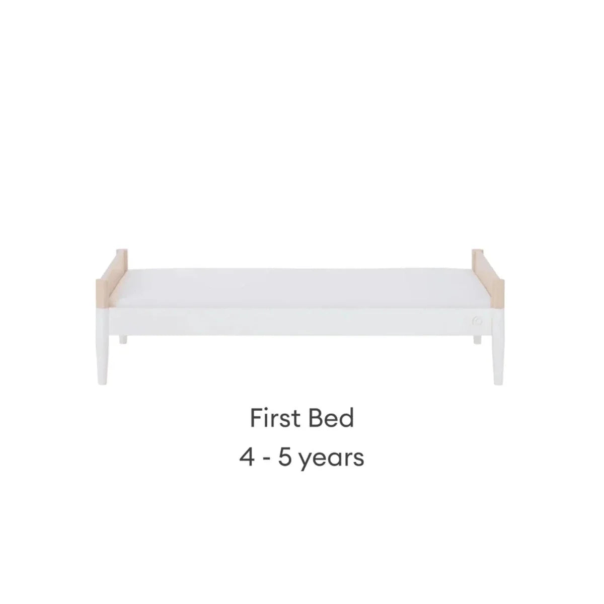 Gaia Baby Eos Nursery Cot Bed - White/Natural Ash
