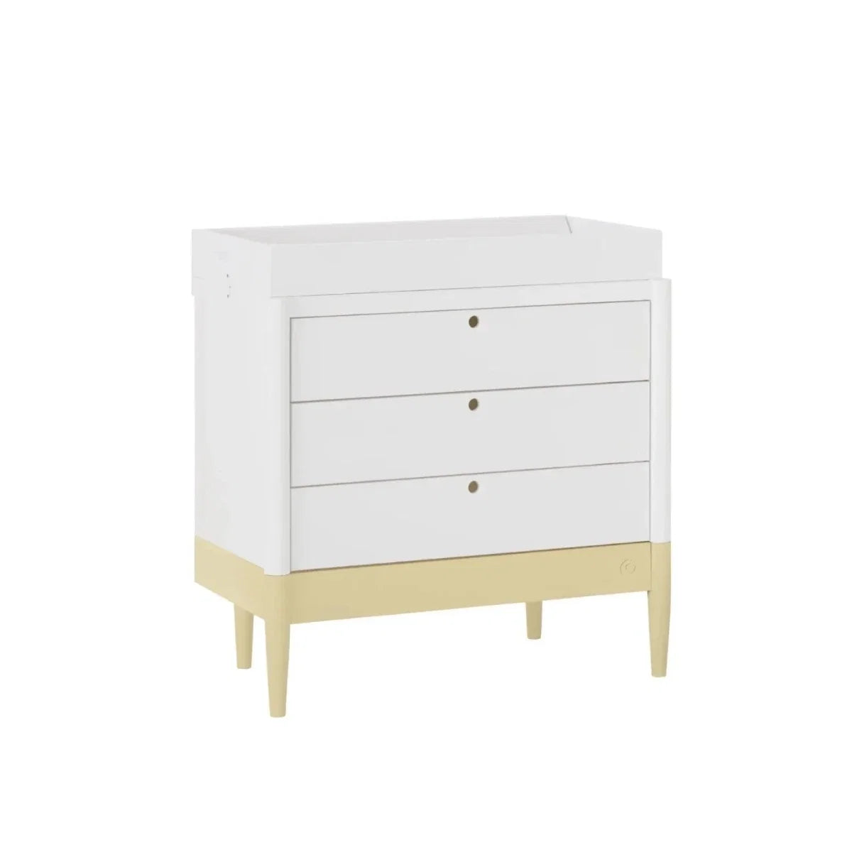 Gaia Baby Eos Dresser - Primrose Yellow/White
