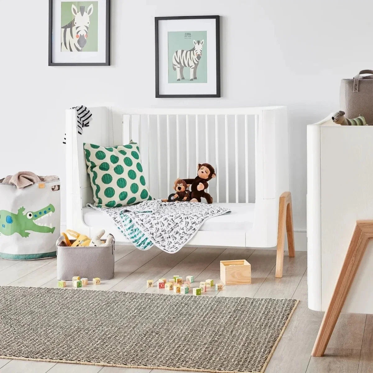 Gaia Baby Hera 2 Piece Room Set - Scandi White/Natural