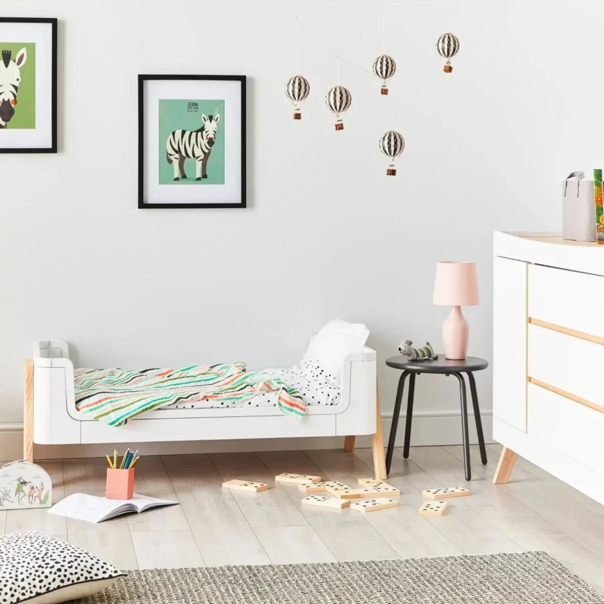 Gaia Baby Hera 2 Piece Room Set - Scandi White/Natural