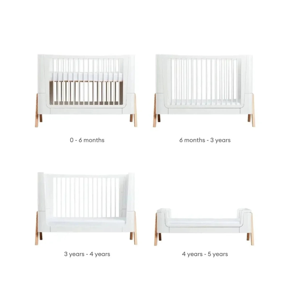 Gaia Baby Hera 2 Piece Room Set - Scandi White/Natural