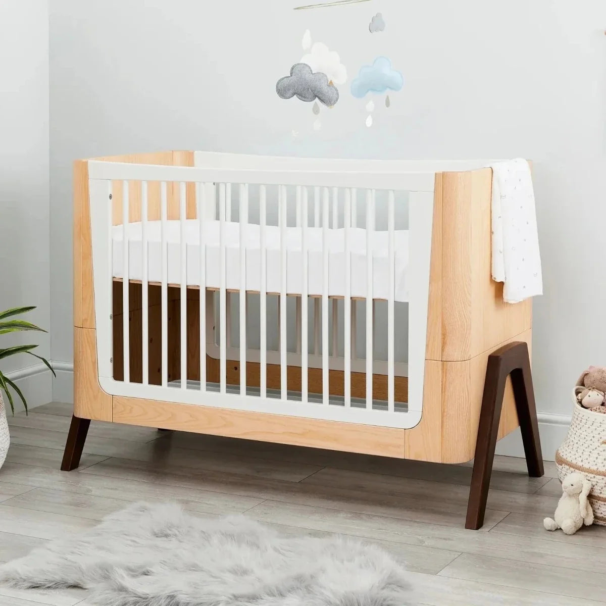 Gaia Baby Hera 2 Piece Room Set - Natural/Walnut
