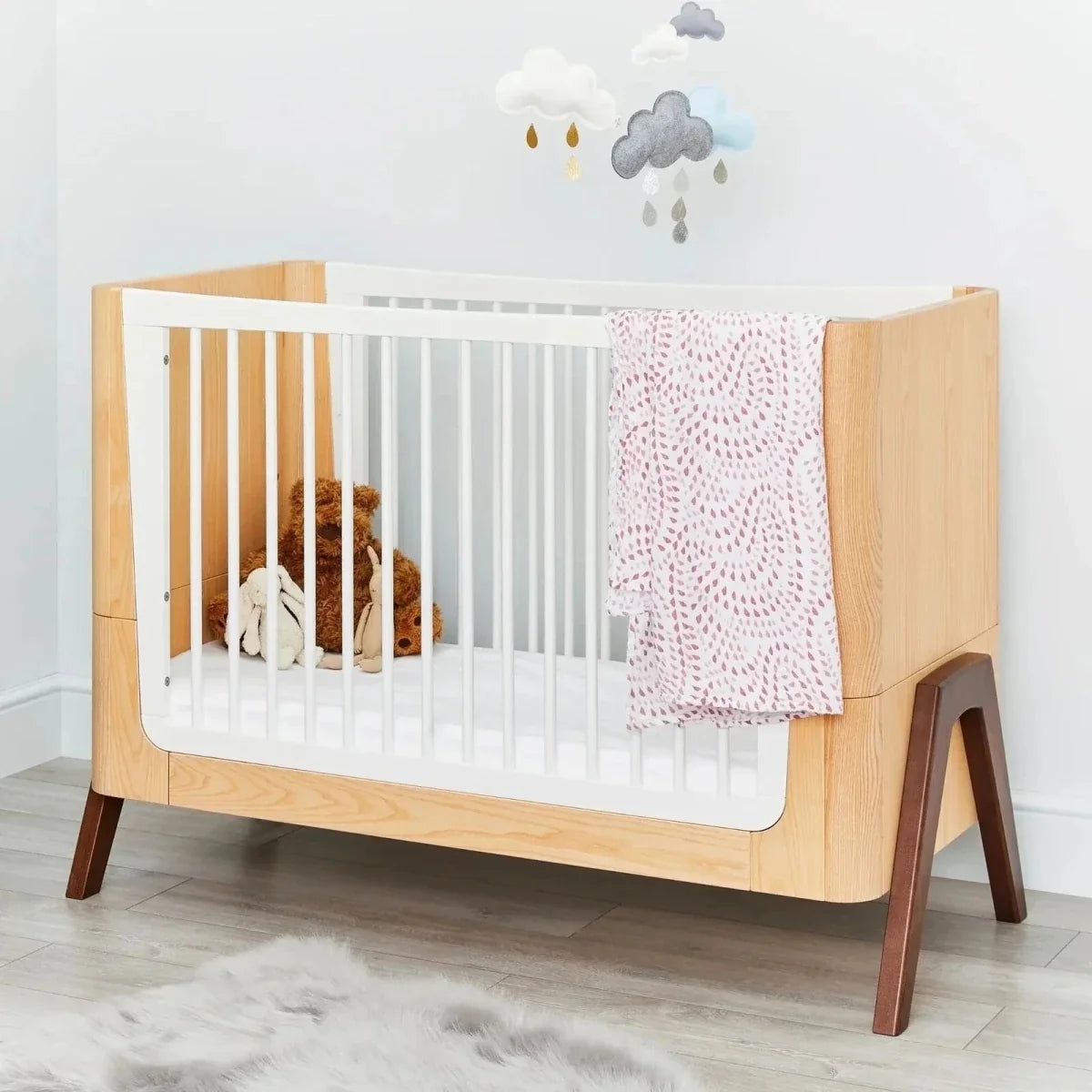 Gaia Baby Hera 2 Piece Room Set - Natural/Walnut