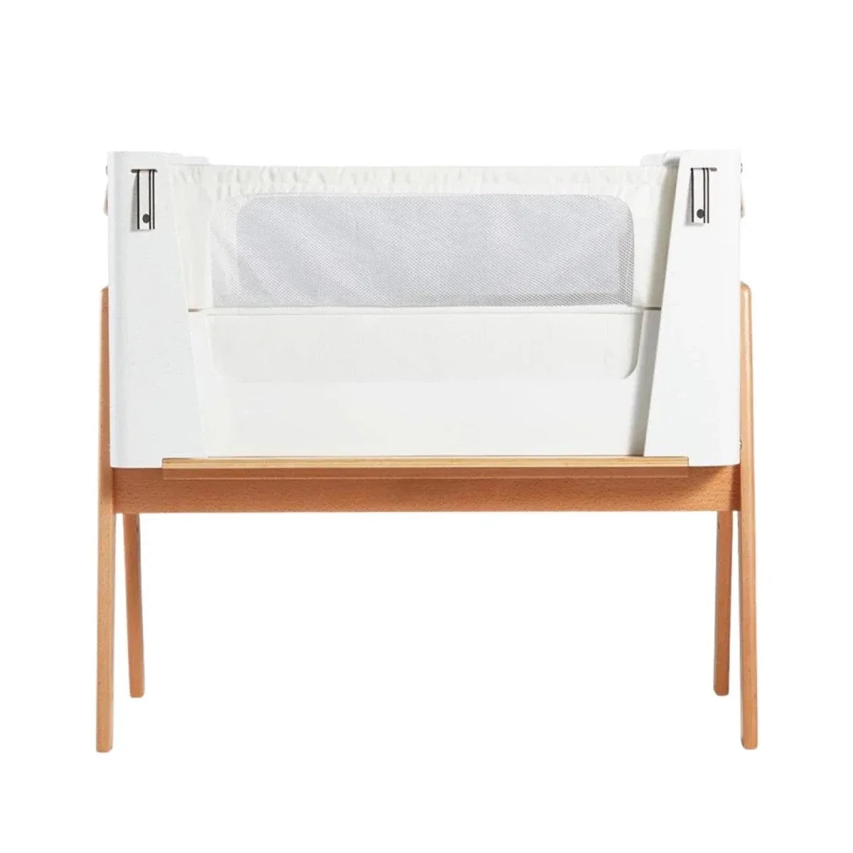 Gaia Baby Hera Bedside Crib² - White/Natural