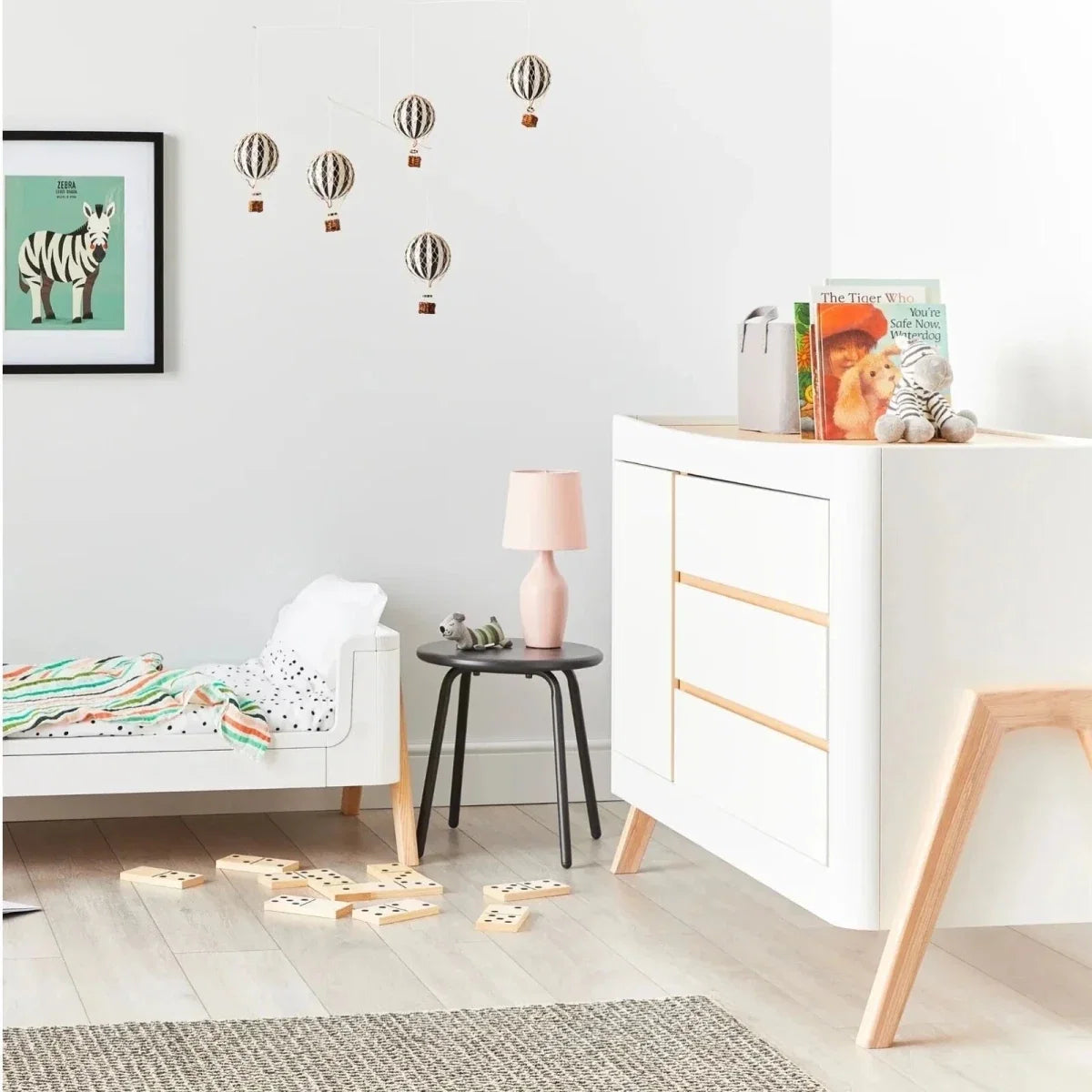 Gaia Baby Hera Dresser - Scandi White/Natural