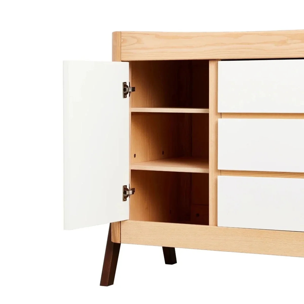 Gaia Baby Hera Dresser - Natural/Walnut