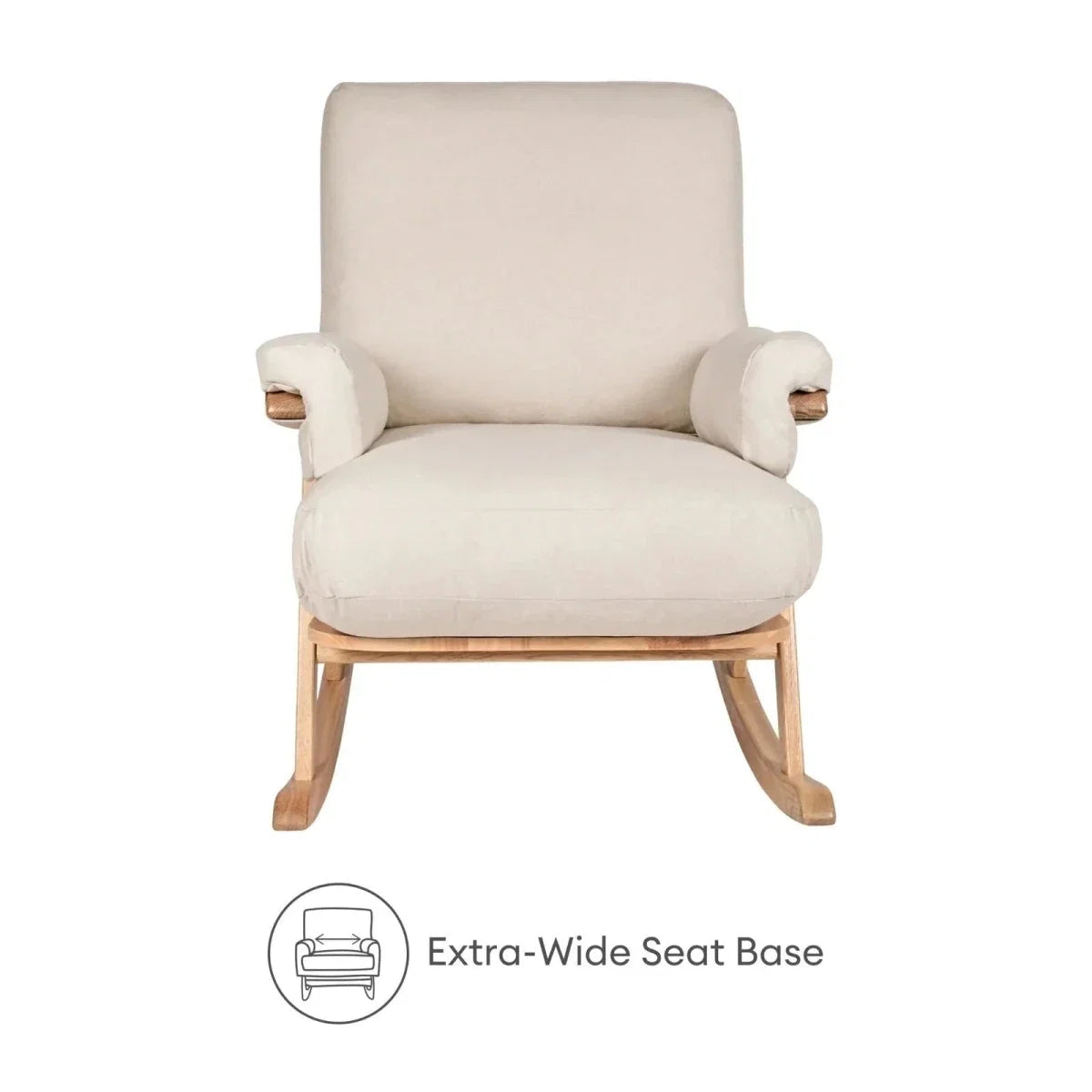Gaia Baby Hera Rocking Chair - Natural Oak/Barley