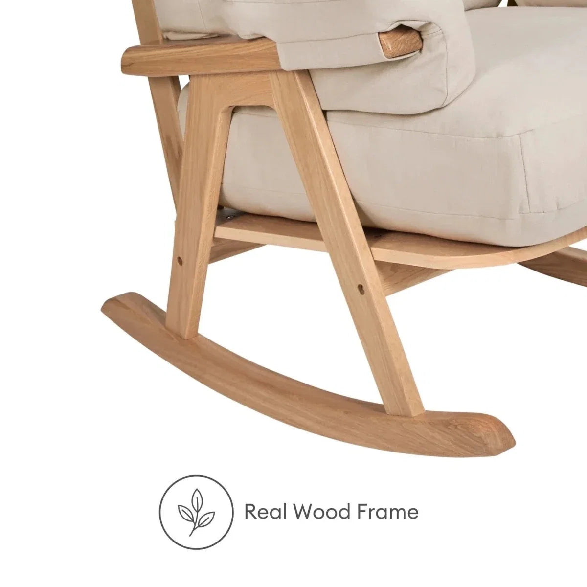 Gaia Baby Hera Rocking Chair - Natural Oak/Barley