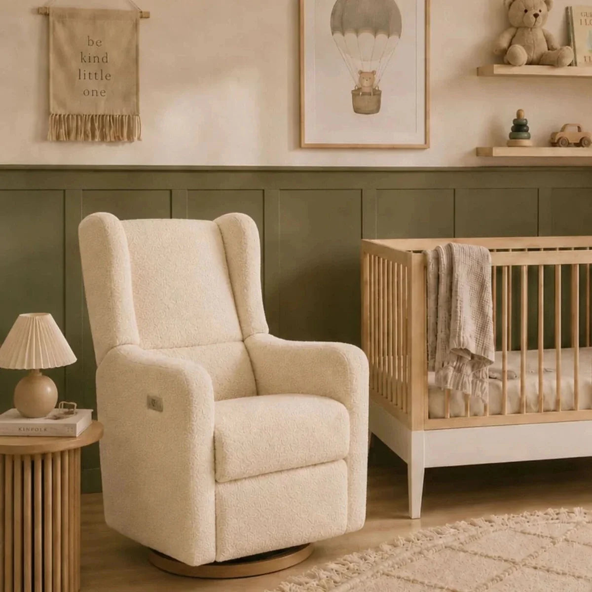 Gaia Baby Lyra Nursing Chair - Biscuit