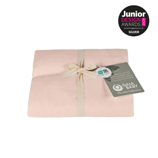 Gaia Baby Maia Muslin Fitted Cotsheets 60x120cm 2 Pack - Blush