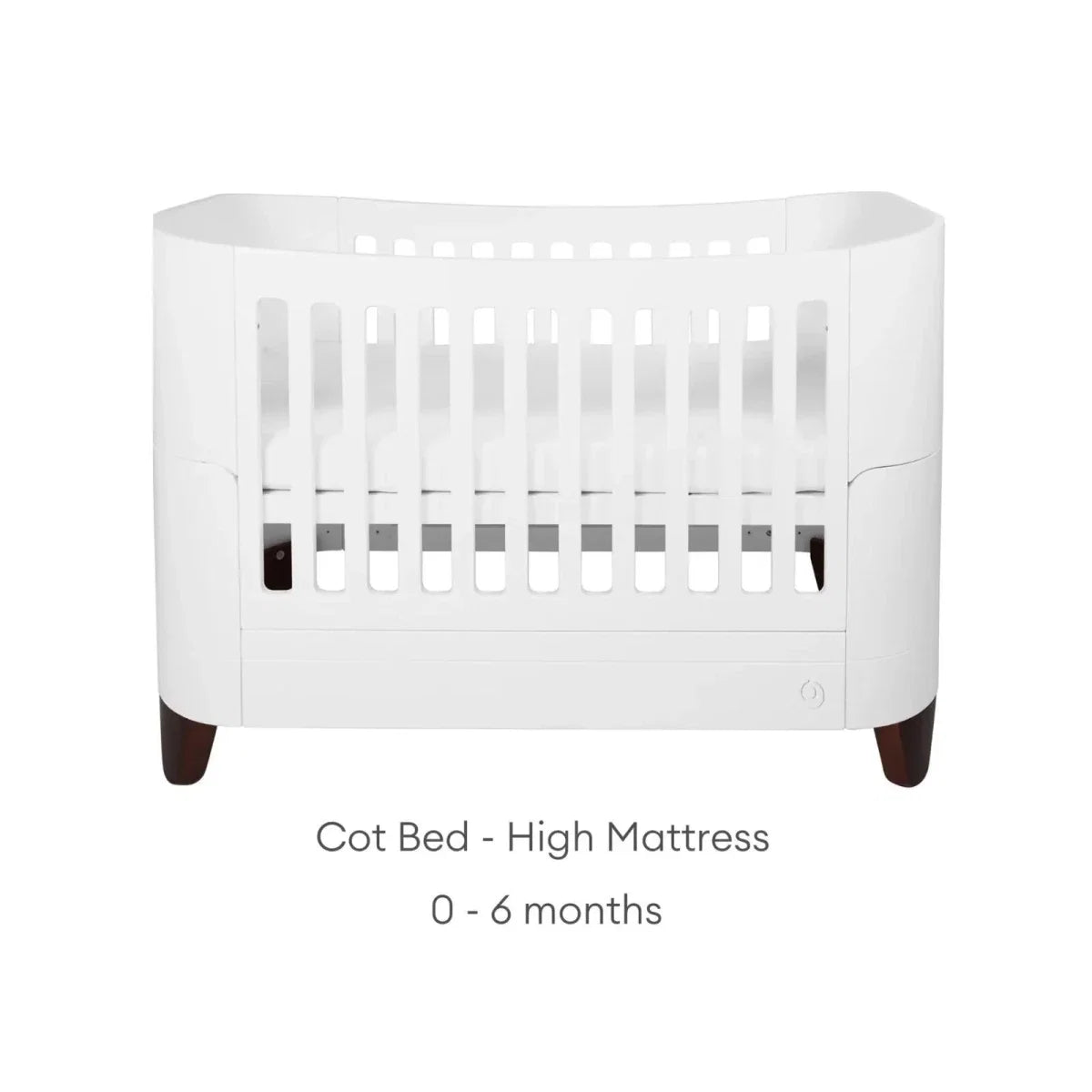 Gaia Baby Serena All-In-One Dresser Set - White/Walnut