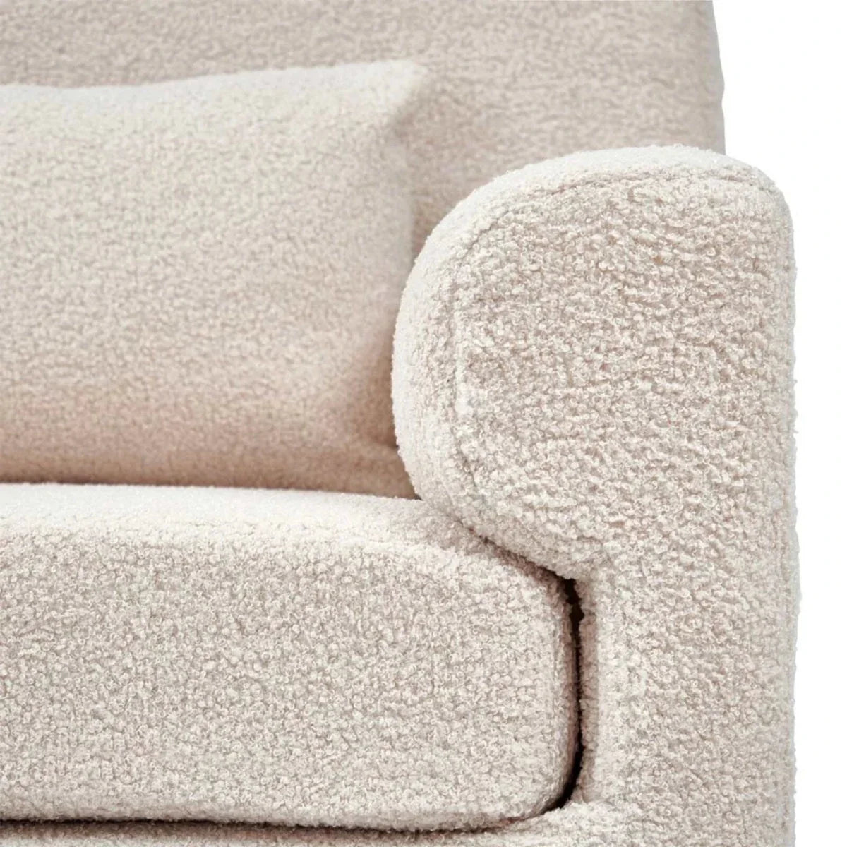 Gaia Baby Serena Nursing Chair and Footstool Set - Biscuit Boucle
