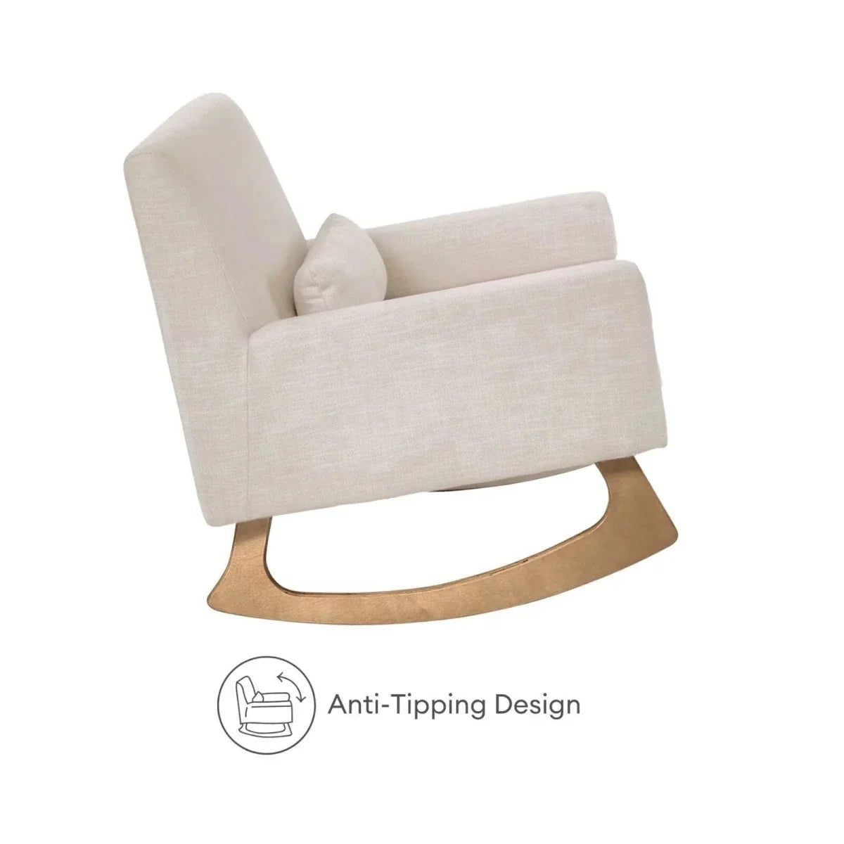 Gaia Baby Serena Nursing Chair and Footstool Set - Oat