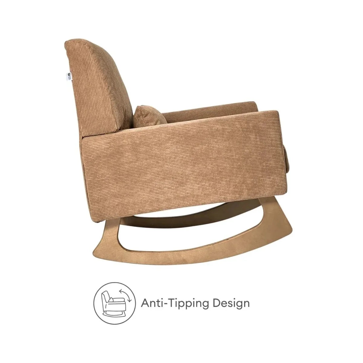 Gaia Baby Serena Nursing Chair and Footstool Set - Caramel Corduroy