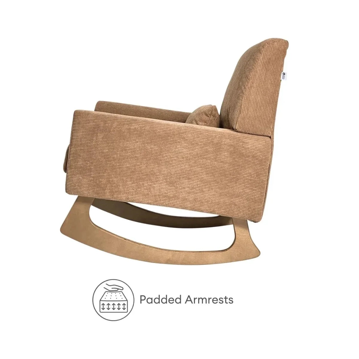 Gaia Baby Serena Nursing Chair and Footstool Set - Caramel Corduroy