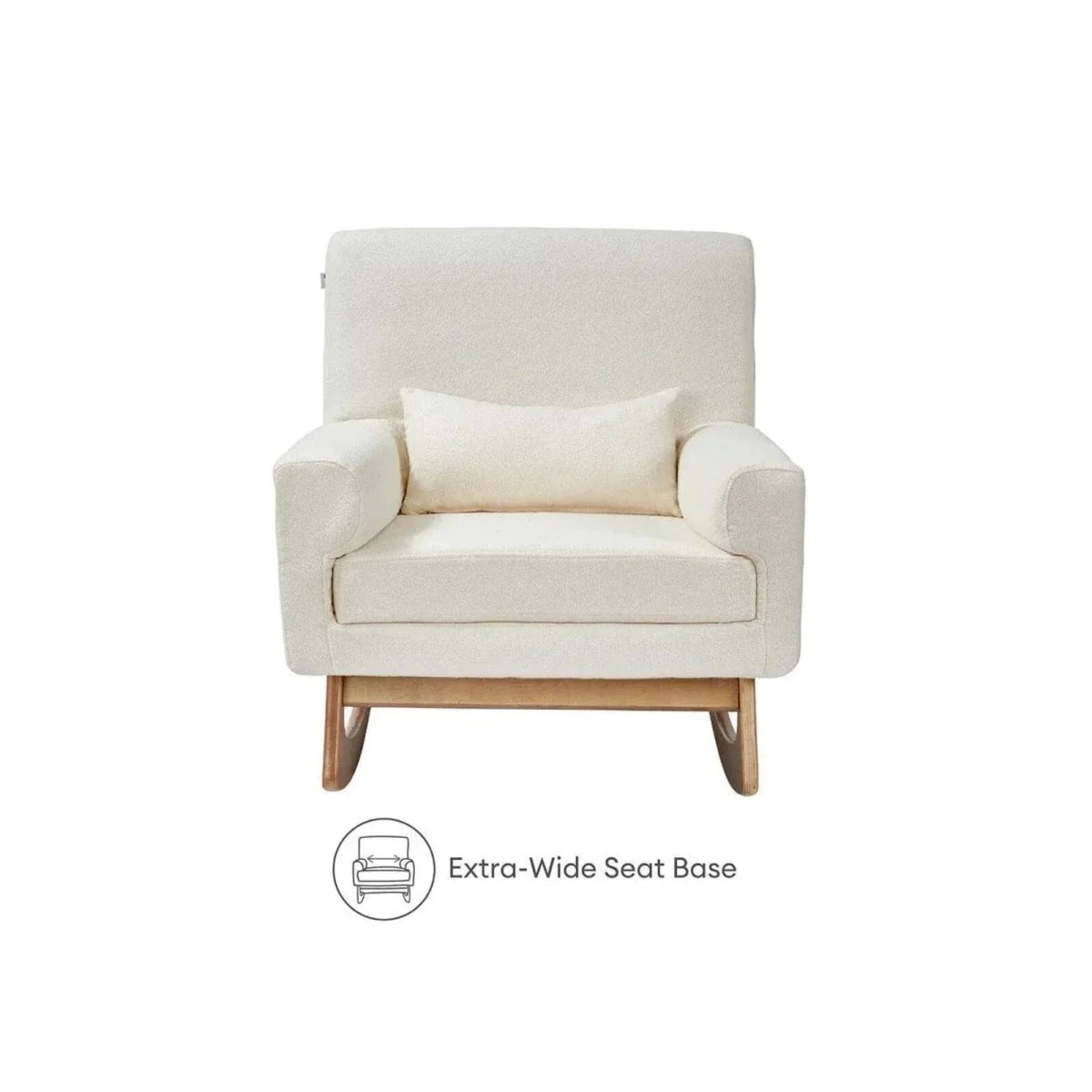 Gaia Baby Serena Rocking & Nursing Chair - Chalk Boucle