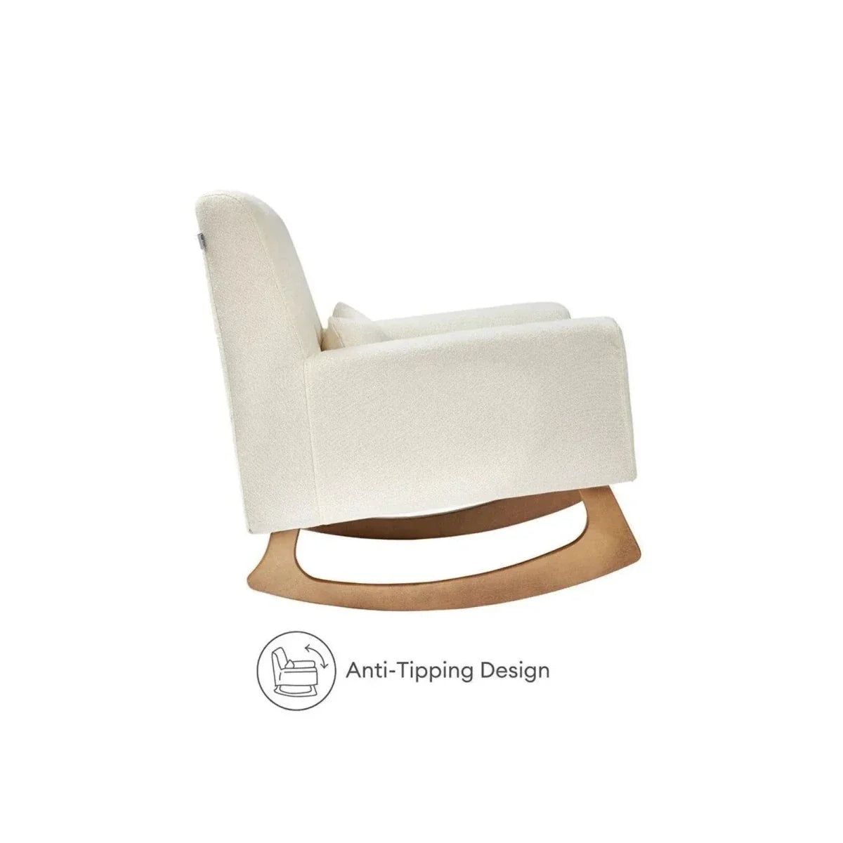 Gaia Baby Serena Rocking & Nursing Chair - Chalk Boucle