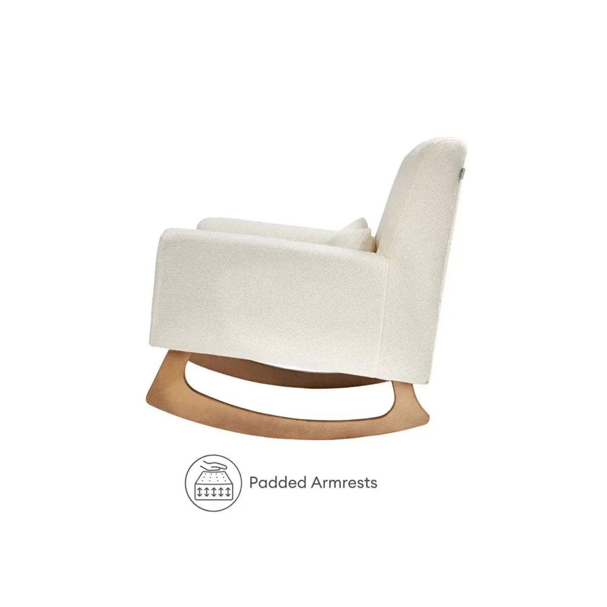 Gaia Baby Serena Rocking & Nursing Chair - Chalk Boucle