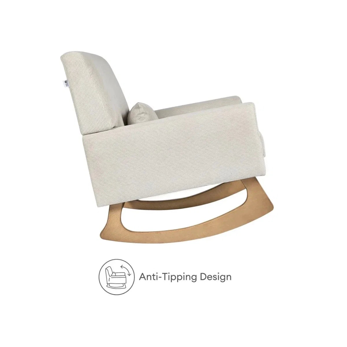 Gaia Baby Serena Rocking & Nursing Chair - Ecru Corduroy