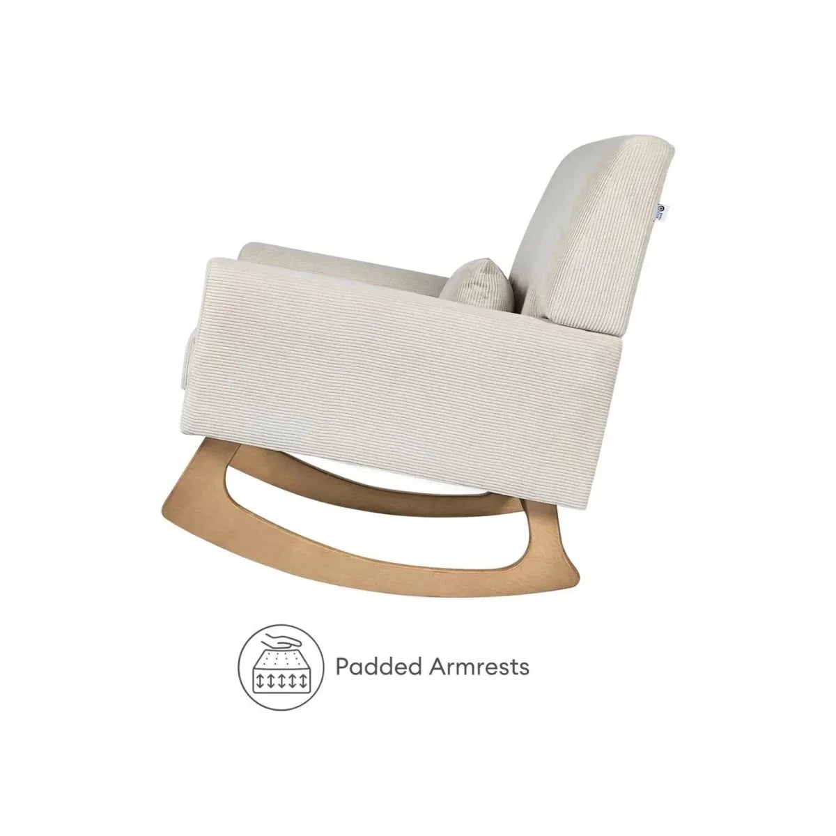 Gaia Baby Serena Rocking & Nursing Chair - Ecru Corduroy