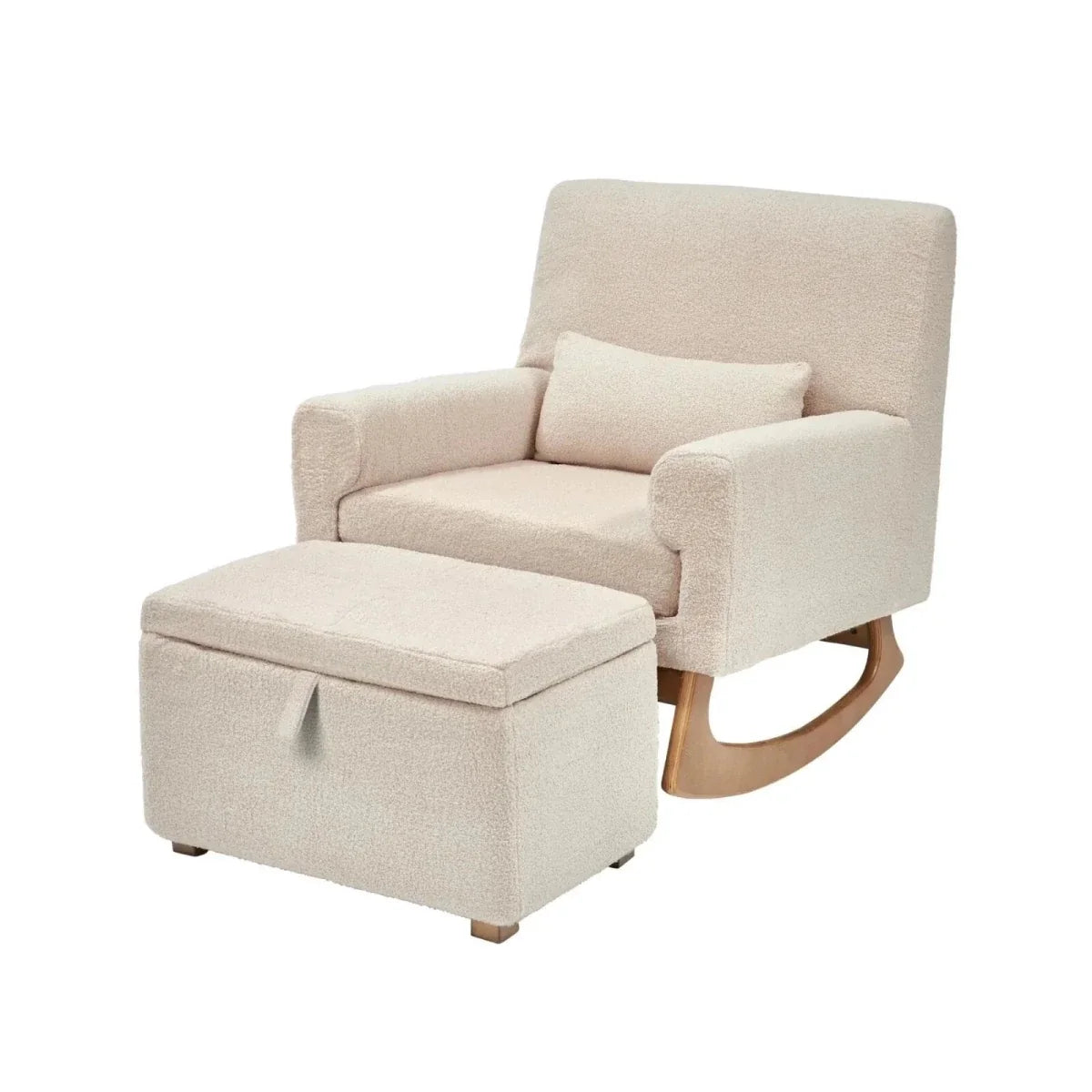 Gaia Baby Serena Footstool - Biscuit Boucle