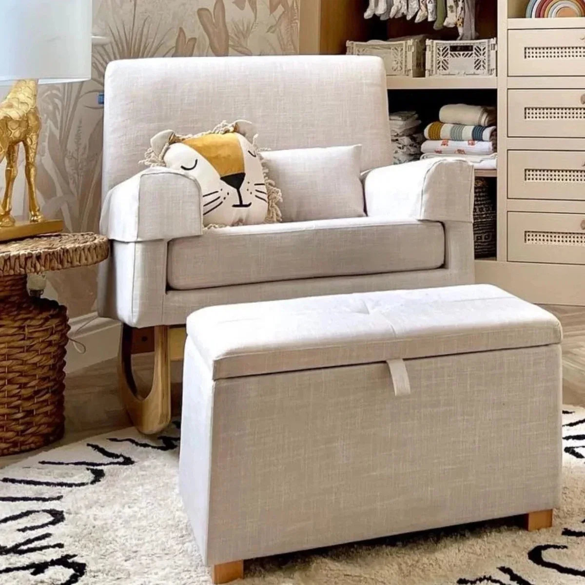 Gaia Baby Serena Footstool - Oat