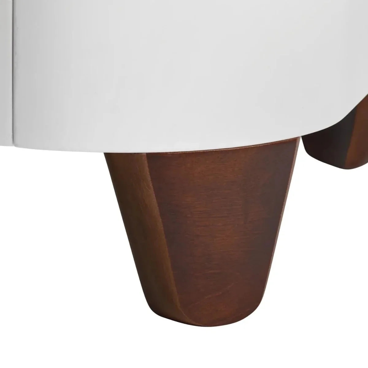 Gaia Baby Serena Mini Cot Bed - White/Walnut