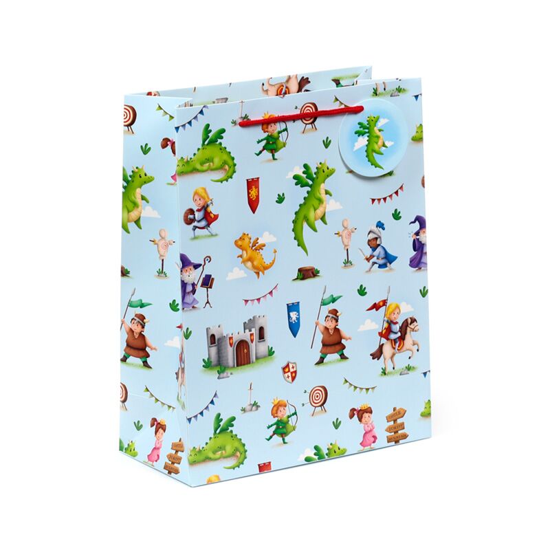 Gift Bag (Large) - Knights & Dragons