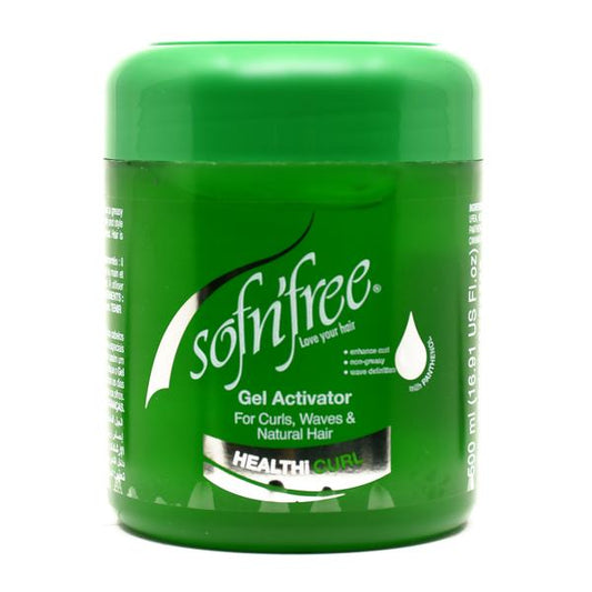 Sof n Free Gel Activator for Defined, Moisturised Curls & Waves 500 ml/16.91 oz
