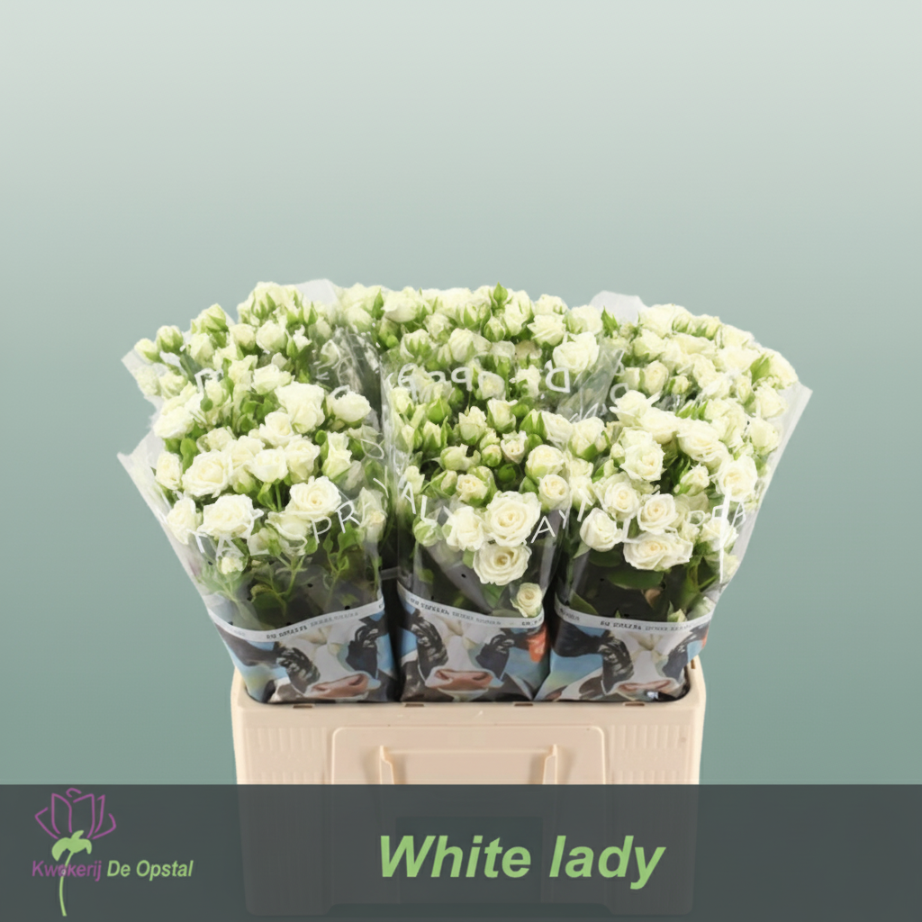Spray Rose - Rosa - White Lady