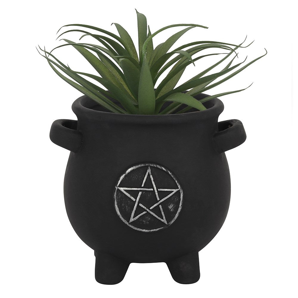 Gothic Gifts Pentacle Cauldron Plant Pot