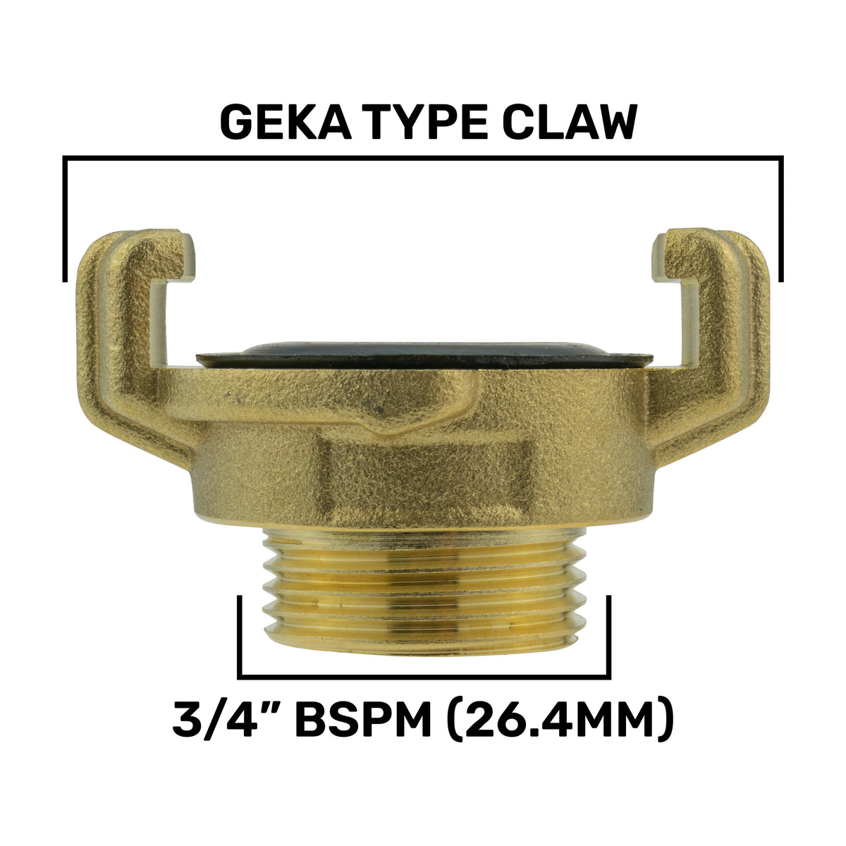 Wall Flange Kit 32mm MDPE + ¾” BSP Geka