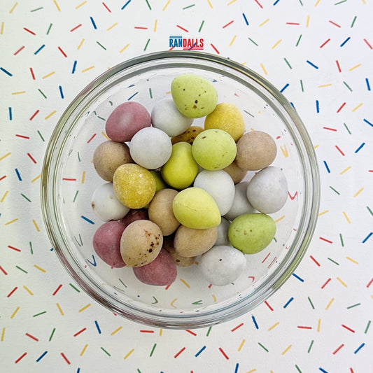 GLISTEN MINI EGGS - 100g (BRITISH)