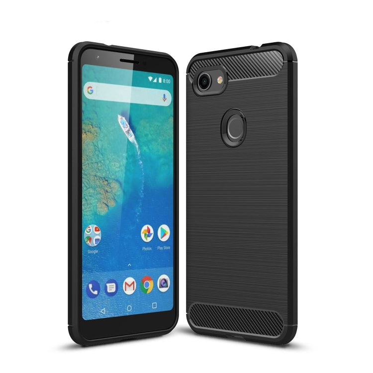 Brushed Texture Carbon Fiber Shockproof TPU Case for Google Pixel 3XL Lite, For Google Pixel 3XL Lite