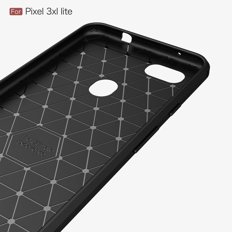 Brushed Texture Carbon Fiber Shockproof TPU Case for Google Pixel 3XL Lite, For Google Pixel 3XL Lite