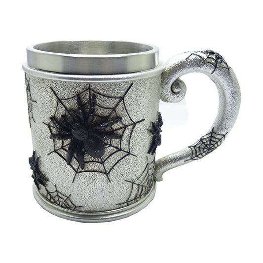 Decorative Tankard - Spider Web