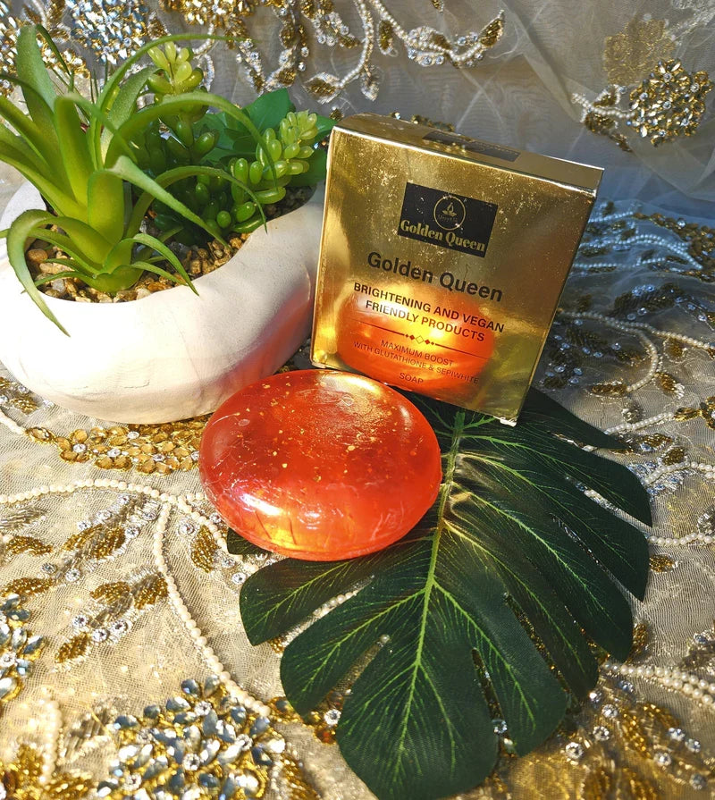 Golden Queen Brightening Soap for Radiant Glow & Even Skin Tone - Daily Use