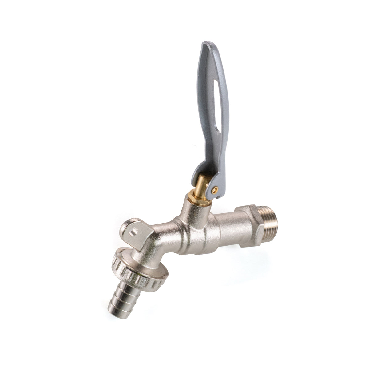 Water Butt Brass Kit 3/4" with Lever Tap Hose Barb and Lever Lock