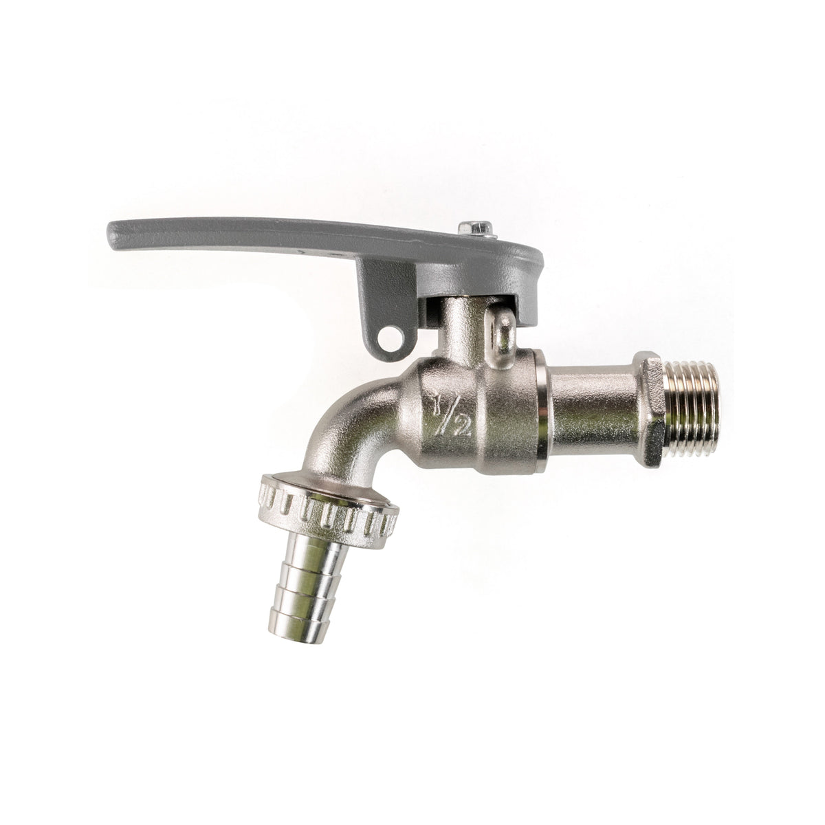 Water Butt Brass Kit 3/4" with Lever Tap Hose Barb and Side Lock