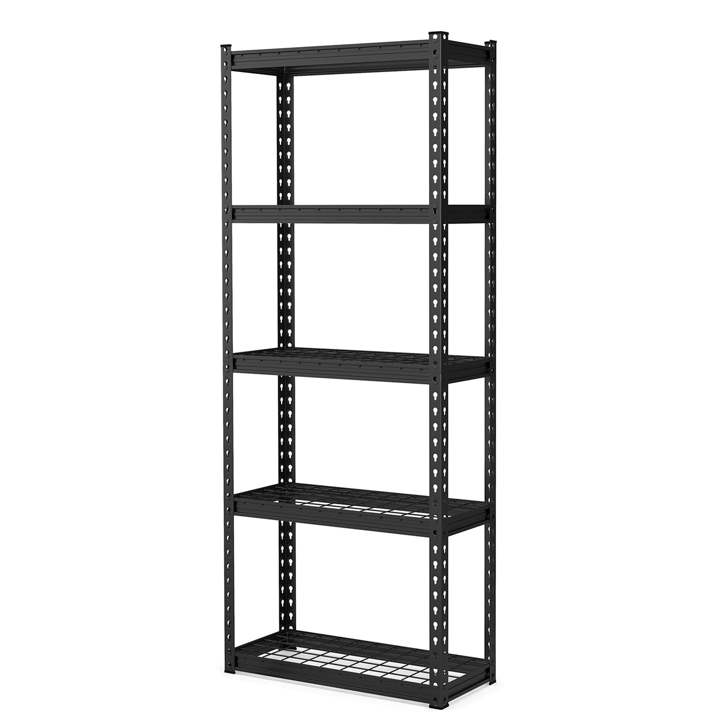 5-Tier Garage Metal Storage Shelves Shelving Unit-Grey