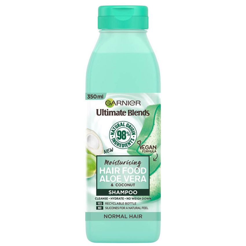 Garnier Hair Food Aloe Vera Shampoo Hydrating & Softening for Dry, Normal & Dull Hair 350 ml/11.83 oz