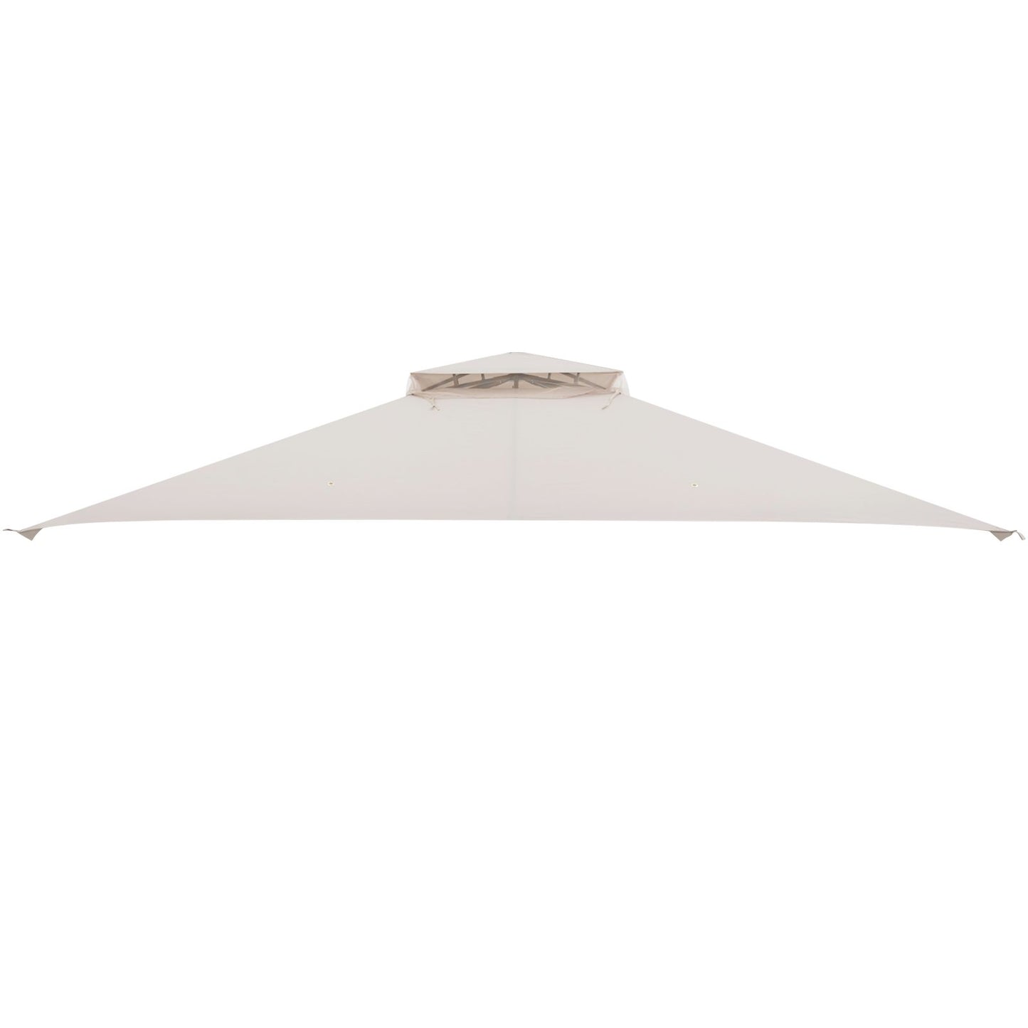 368 x 303CM Gazebo Replacement Top with Air Vent and Drainage Holes-Brown