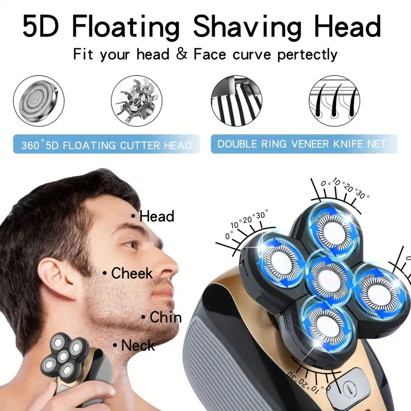 Gertzy Multifunctional Electric Shaver HM-1689 | All-in-One Precision Grooming Tool for Men & Women