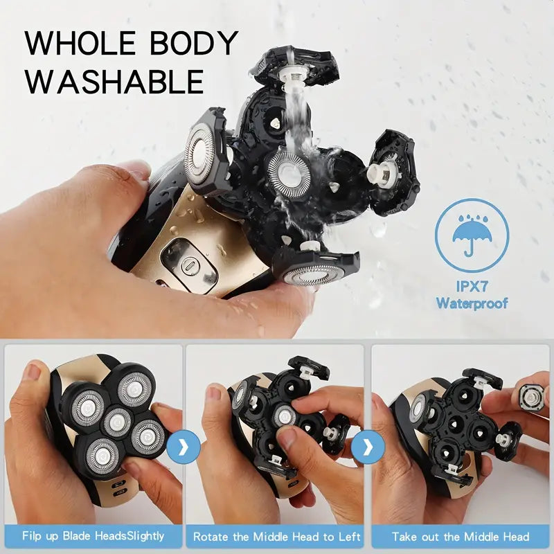 Gertzy Multifunctional Electric Shaver HM-1689 | All-in-One Precision Grooming Tool for Men & Women