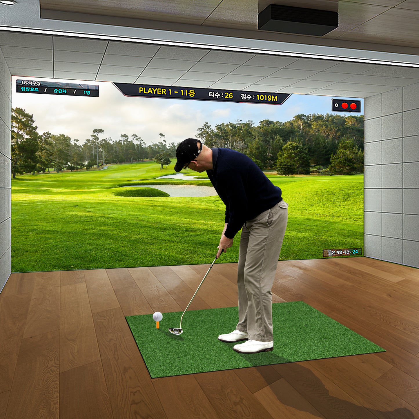 3-In-1 Premium Golf Practice Hitting Mat-27 mm