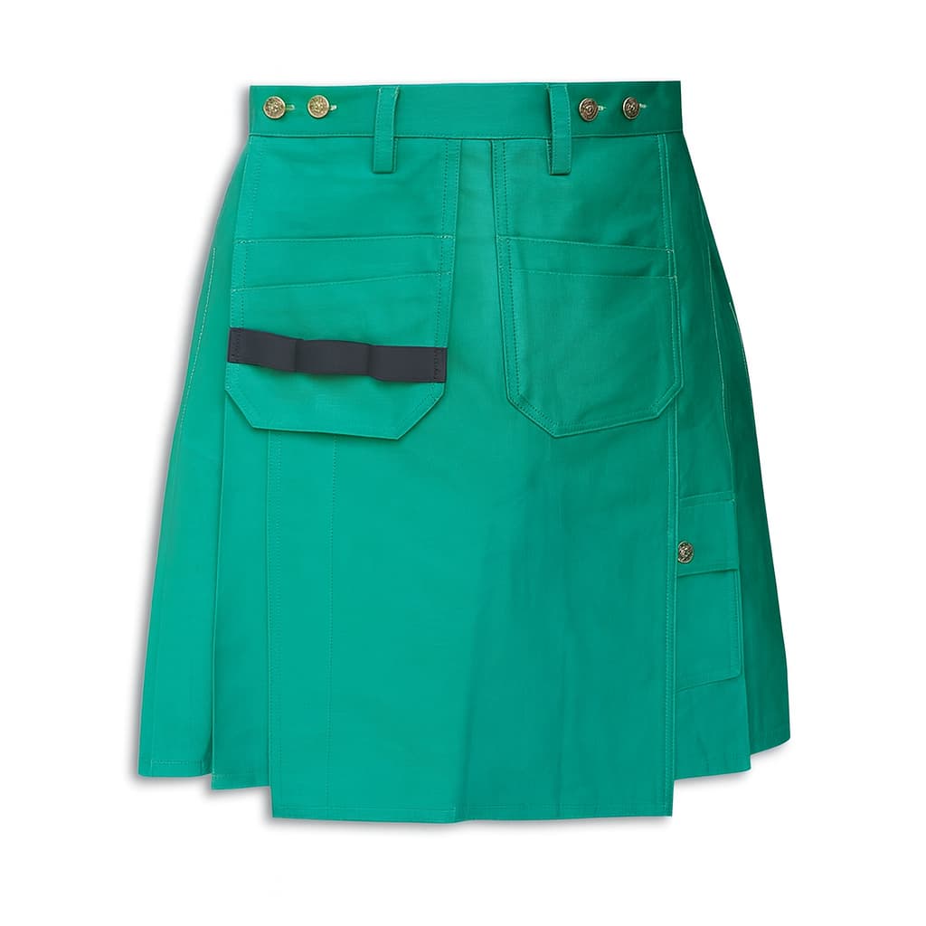 Green Handmade Utility Kilt Work wear Utility kilt for Working Men