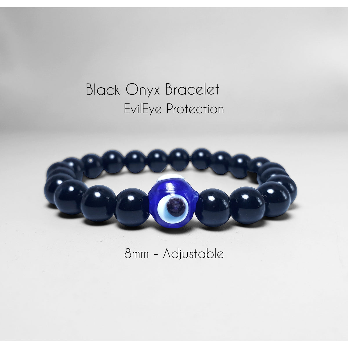 Black Onyx Evil Eye Protection Bracelet
