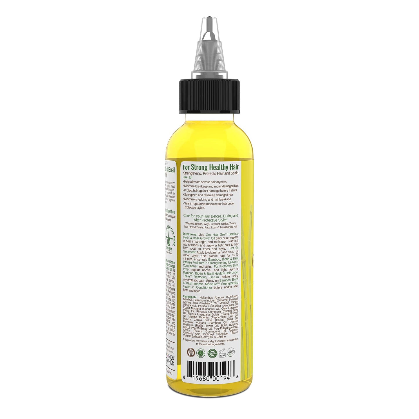 Taliah Waajid Protective Styles Growth Oil Promotes Healthy Hair Growth & Scalp Health for Natural & Textured Hair 4 oz