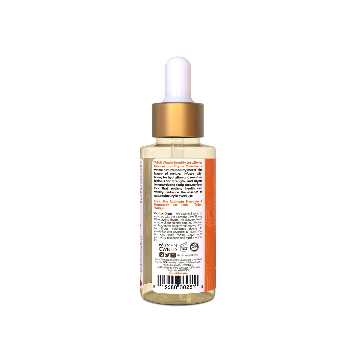 Taliah Waajid Love My Locs Gro Loc Drops Enrichment Oil Stimulates Growth & Strengthens Locs for Healthy, Vibrant Locs 2 oz